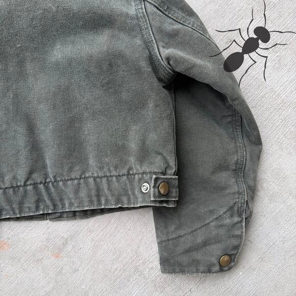 Carhartt YOUTH YJ97 MOS green Detroit work wear jacket - Picture 8 of 8